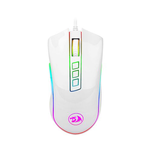 Mouse Gamer Redragon M711 Cobra White RGB USB