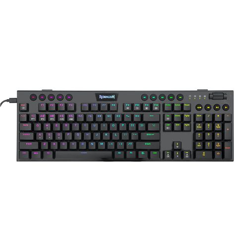 Teclado Gamer Redragon K618-RGB-SP Horus FS Wireless Blue Switches