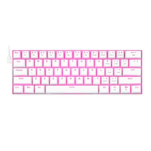 Teclado Redragon Dragonborn White brown switch english single color K630W
