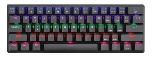 Teclado Gamer T-Dagger T-TGK321-BR-SP Arena Brown Switch 60% Mecánico Rainbow SPANISH