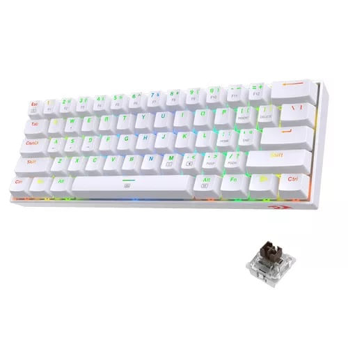 Teclado Gamer Redragon K630 Dragonborn White RGB USB Spanish