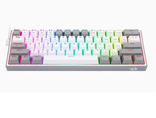 Teclado Redragon keyboard Fizz Pro White/Grey - red switch Wireless Spanish LA