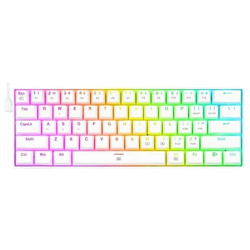 Teclados Redragon Dragonborn White red switch spanish K630W-RGB-SP