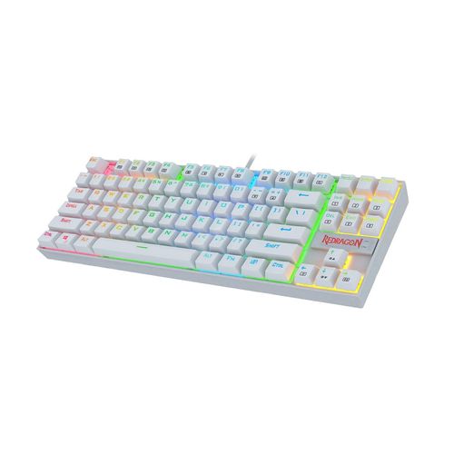 Teclado Gamer Redragon K552 Kumara RGB ES Blanco Switch Blue USB