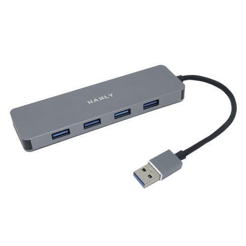 Hub USB Haxly HUBi U4 4 in 1 USB 3.0 Ultra Slim - Space Gray