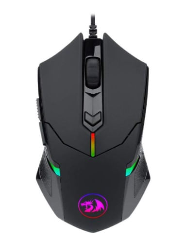 Mouse con cable Redragon Centrophorus Black M601-RGB
