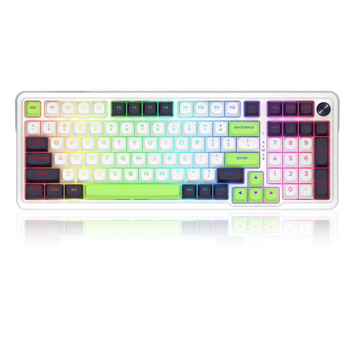 Teclado Redragon Eisa K686WBG-RGB-MAX EN - white/black/green