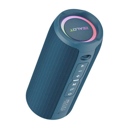 Parlante portátil ZEALOT S49 Pro 20W 3 6A cyan