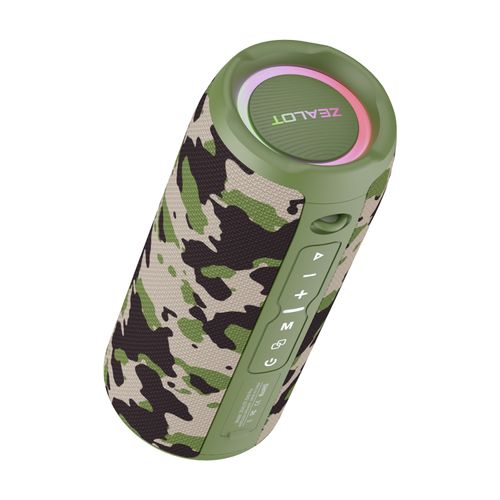 Parlante portátil ZEALOT S49 Pro 20W 3 6A camouflage