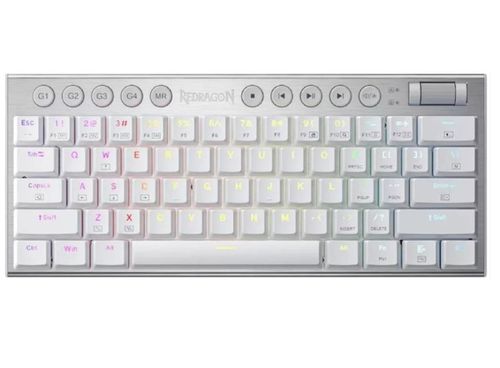 REACONDICIONADO Teclado Redragon Horus Mini White red switch english wireless K632W-RGB-PRO