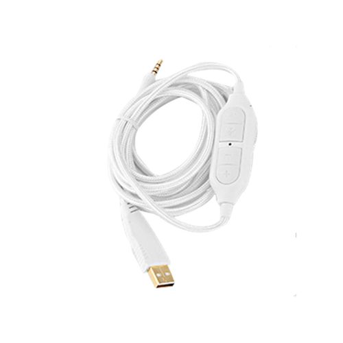 Repuesto Cable Jack 3.5 a USB Blanco - Auricular Zeus