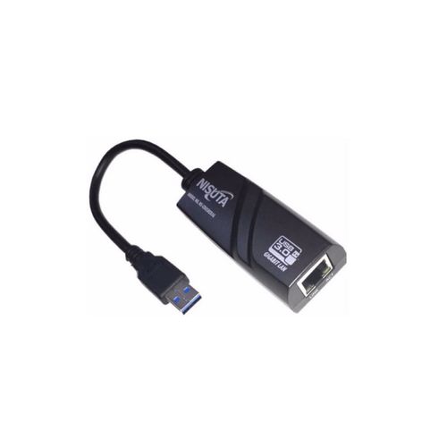 Conversor Nisuta NS-COUSRED3G USB 3.0 a red 10/100/1000 Mbps