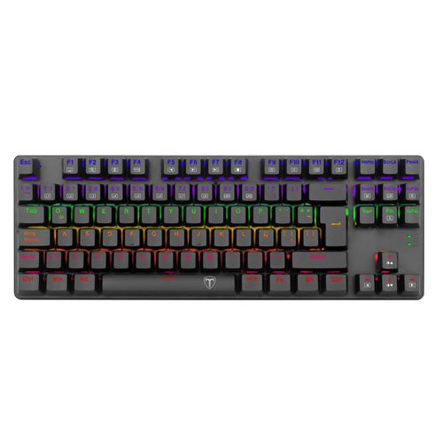 Teclado Gamer T-Dagger T-TGK313-RD Bora Rainbow Red Switch TKL USB Mecánico