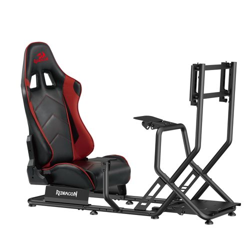 Estructura de Simulador de Carreras Redragon Vortex – Con Butaca y Soporte para PC y TV