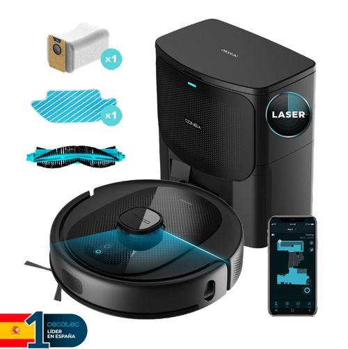 Conga 7490 Immortal Home Genesis - Robot Aspirador 4 en 1 con Base de Autovaciado