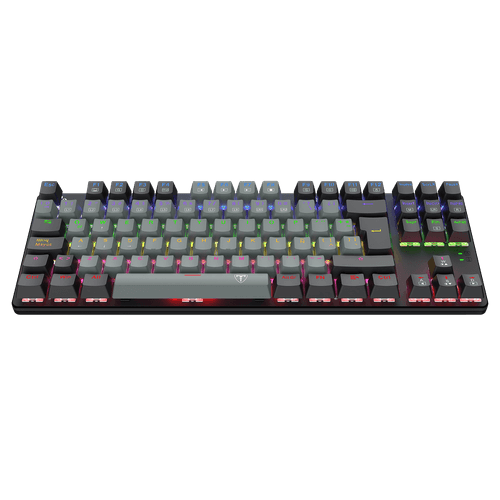 Teclado T-Dagger Bora T-TGK313 Rainbow Bicolor SP Black Grey