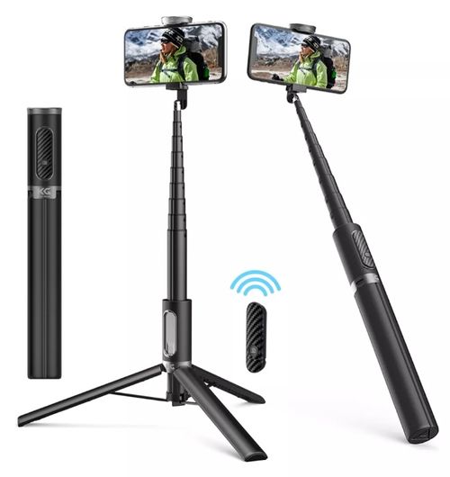 Trípode y Palo Selfie Celular Kraftgeek Inalámbrico 202 Max Black