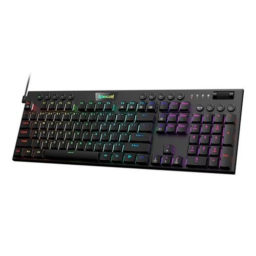 Redragon Horus FS Black red switch spanish K619-RGB-SP RD CABLEADO