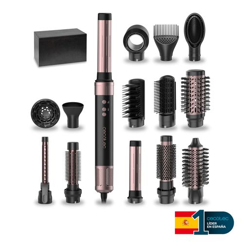 Cepillo Modelador de Aire Cecotec Bamba CeramicCare 14in1 AirGlam Black